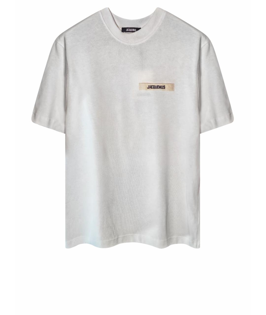 JACQUEMUS Белая хлопковая футболка, фото 1