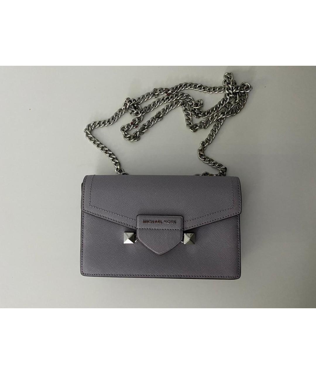 MICHAEL KORS Фиолетовая сумка через плечо из искусственной кожи, фото 7