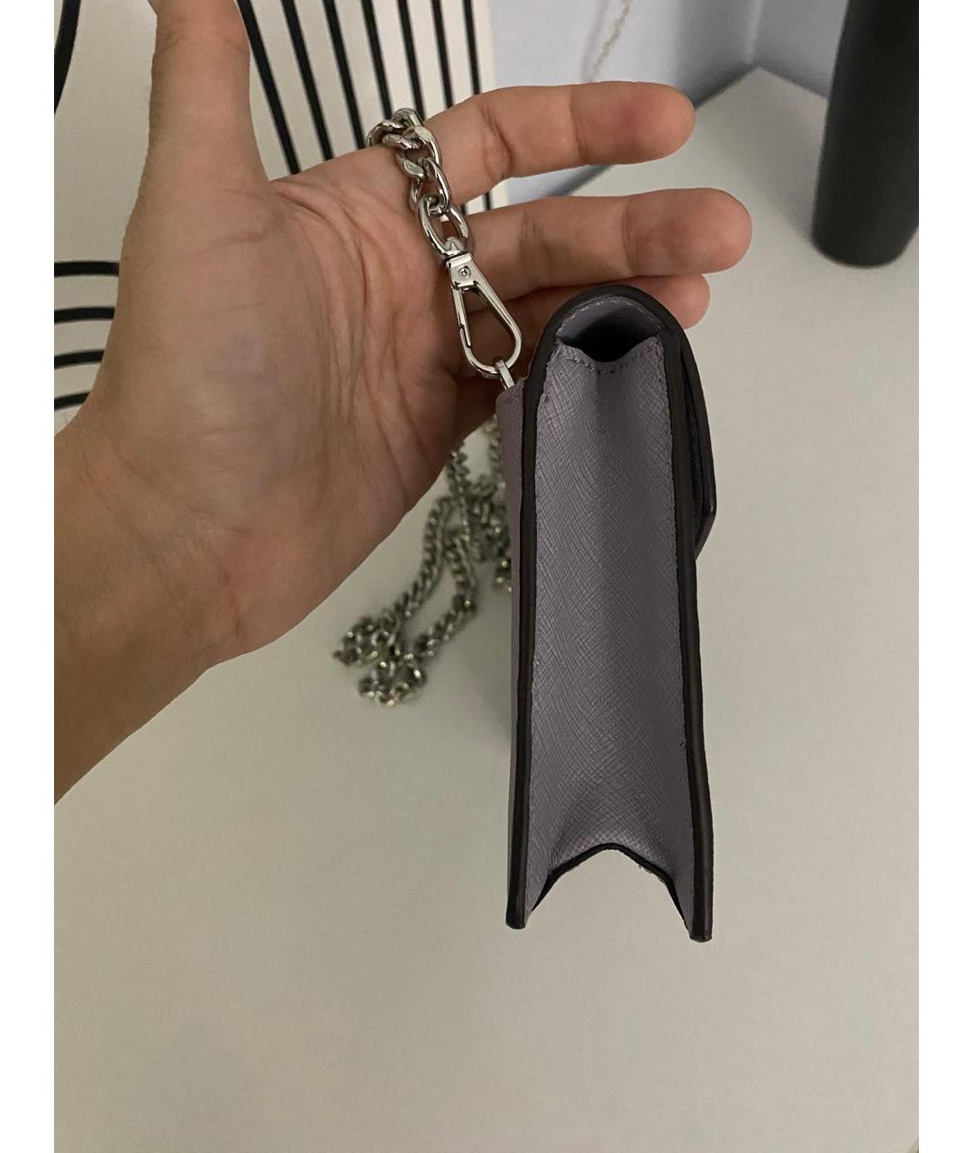 MICHAEL KORS Фиолетовая сумка через плечо из искусственной кожи, фото 4