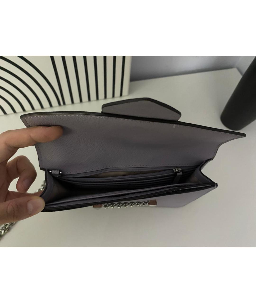 MICHAEL KORS Фиолетовая сумка через плечо из искусственной кожи, фото 6