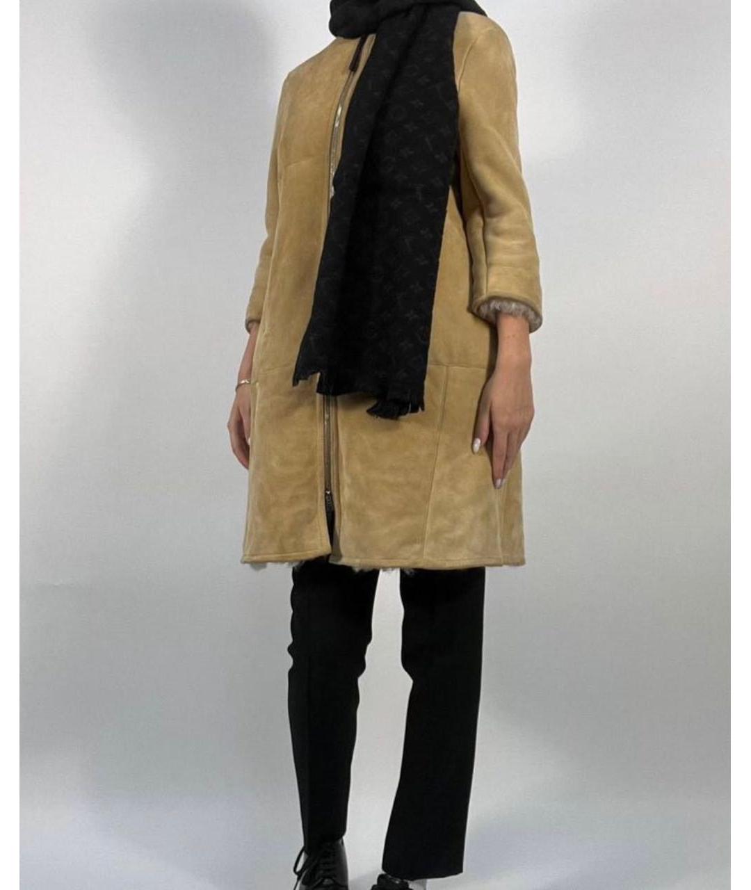 MARNI Горчичная замшевая дубленка, фото 5