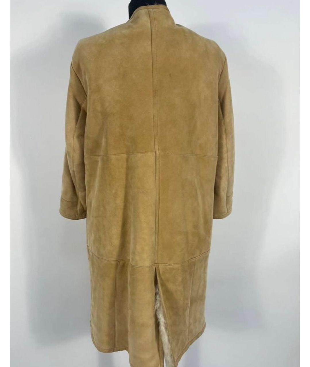 MARNI Горчичная замшевая дубленка, фото 2