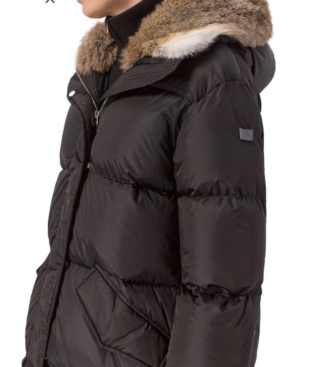 LEMPELIUS Черный полиамидовый пуховик, фото 8