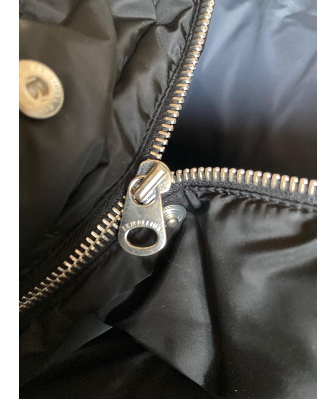 LEMPELIUS Черный полиамидовый пуховик, фото 4