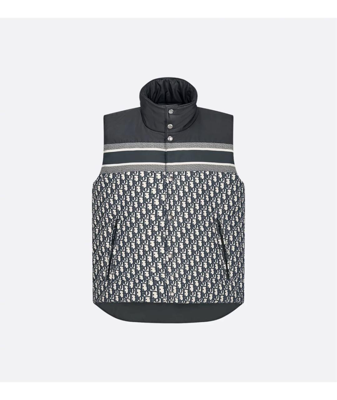 CHRISTIAN DIOR Синий хлопковый жилет, фото 9