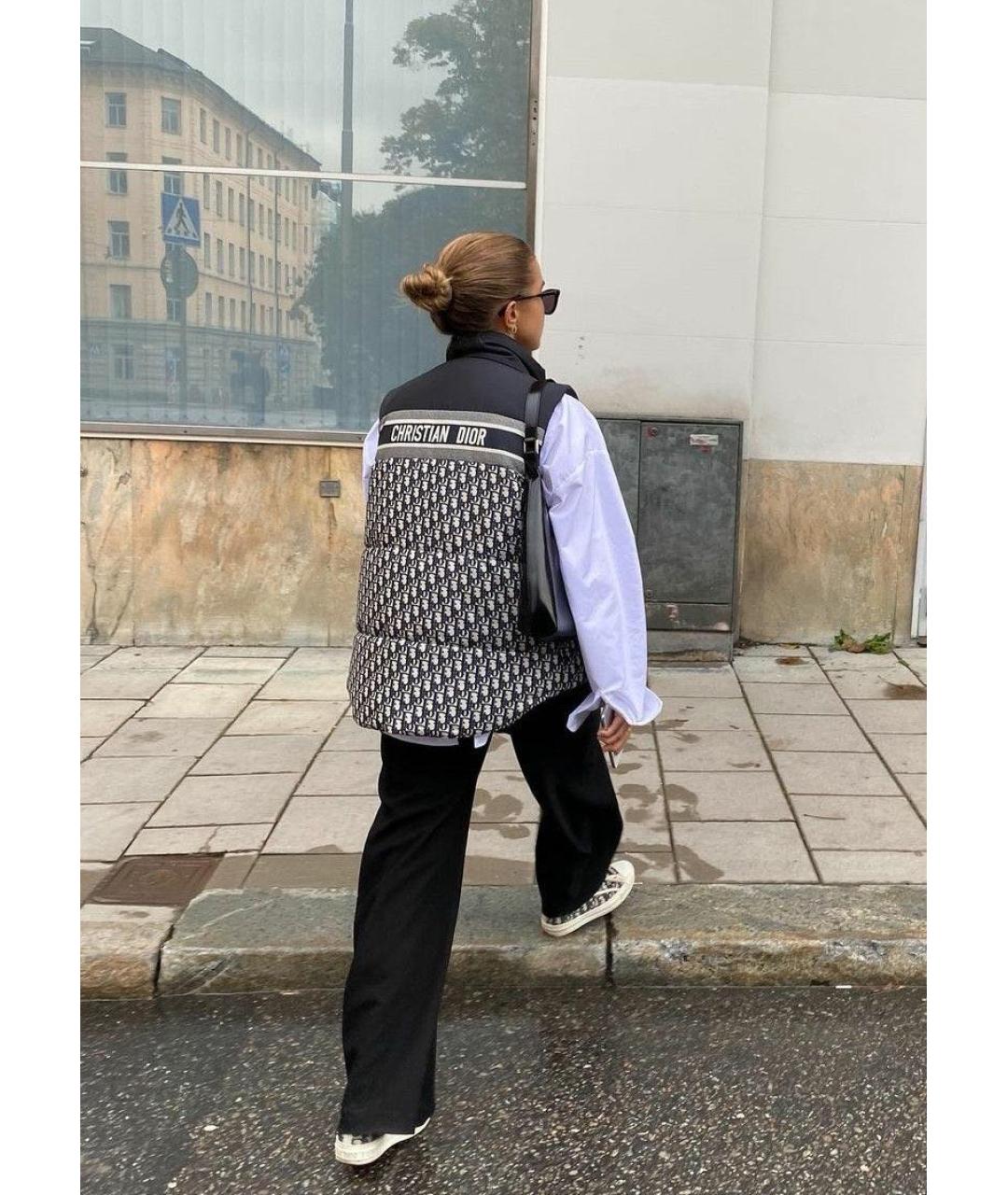 CHRISTIAN DIOR Синий хлопковый жилет, фото 6