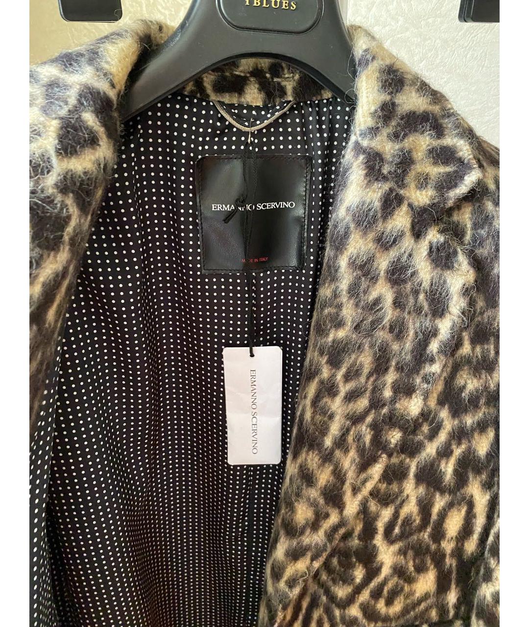 ERMANNO SCERVINO Мульти шерстяное пальто, фото 6