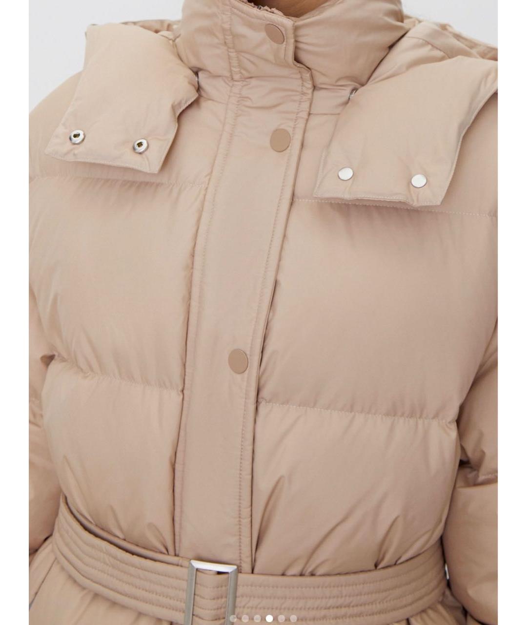 12 STOREEZ Бежевый полиамидовый пуховик, фото 4