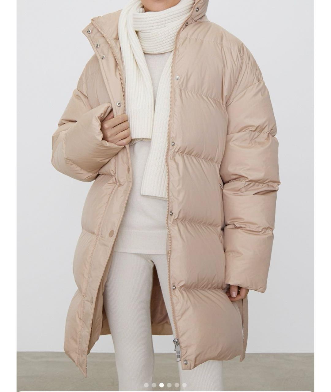 12 STOREEZ Бежевый полиамидовый пуховик, фото 5