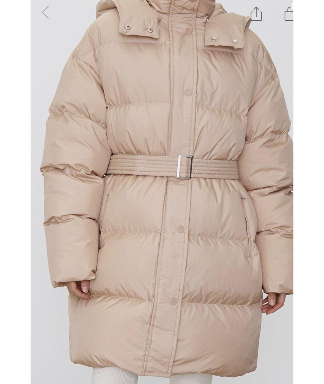12 STOREEZ Бежевый полиамидовый пуховик, фото 8