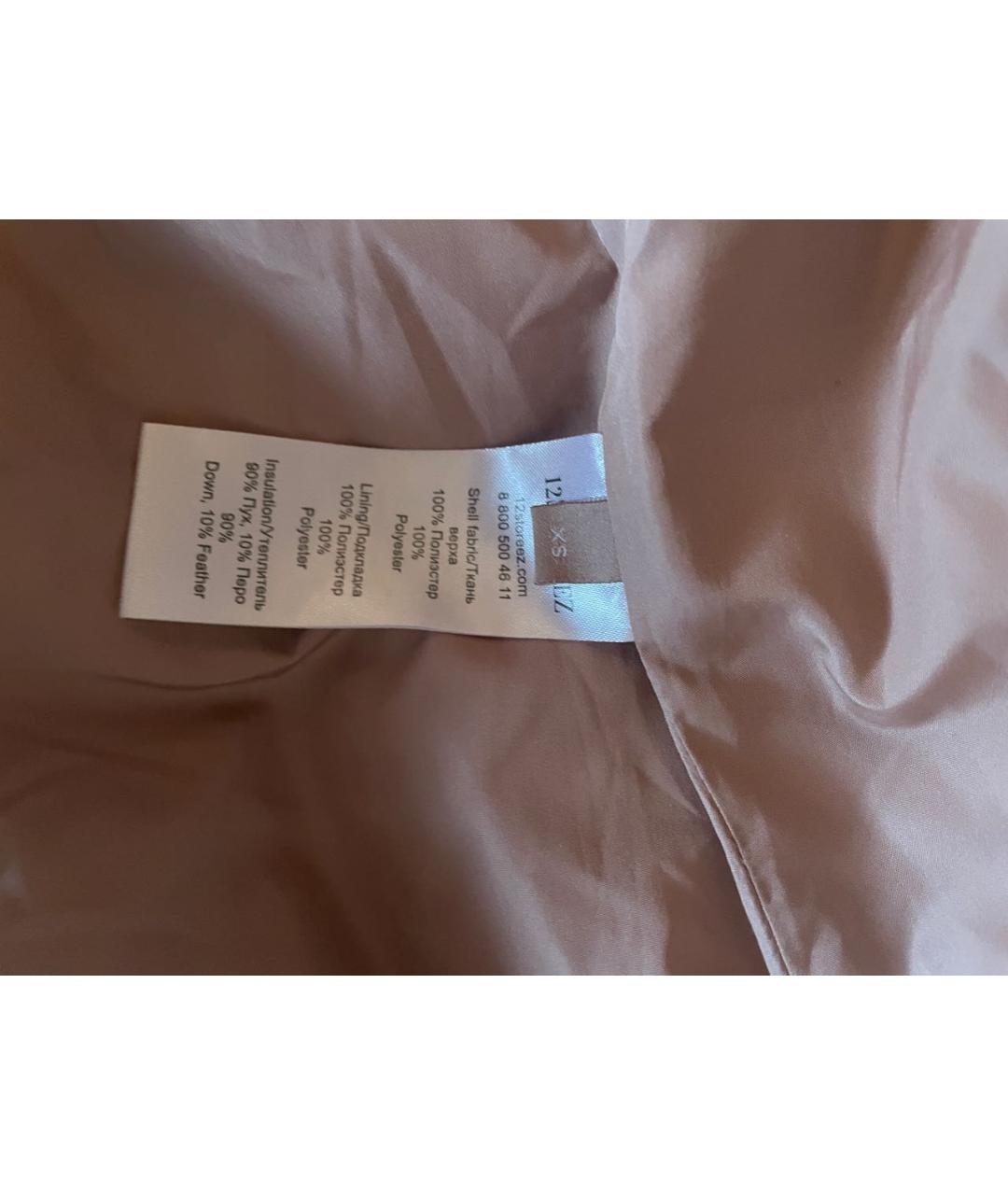 12 STOREEZ Бежевый полиамидовый пуховик, фото 7