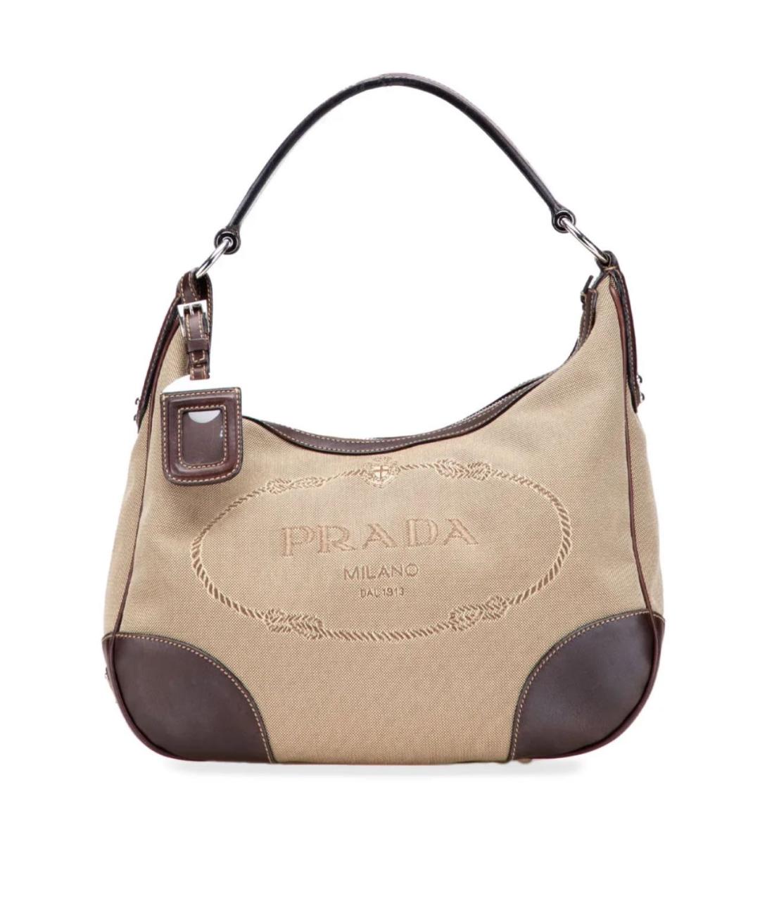 PRADA Коричневая кожаная сумка через плечо, фото 9