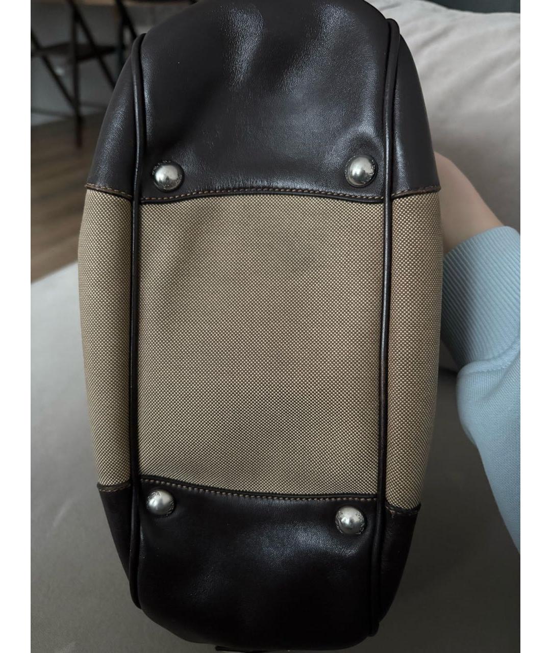 PRADA Коричневая кожаная сумка через плечо, фото 7