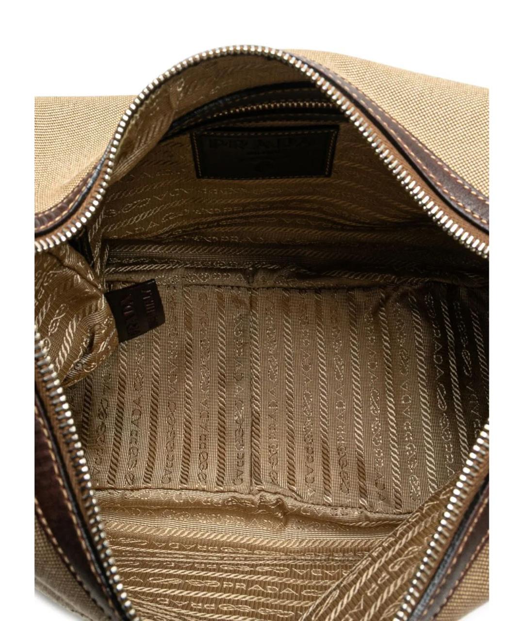 PRADA Коричневая кожаная сумка через плечо, фото 4