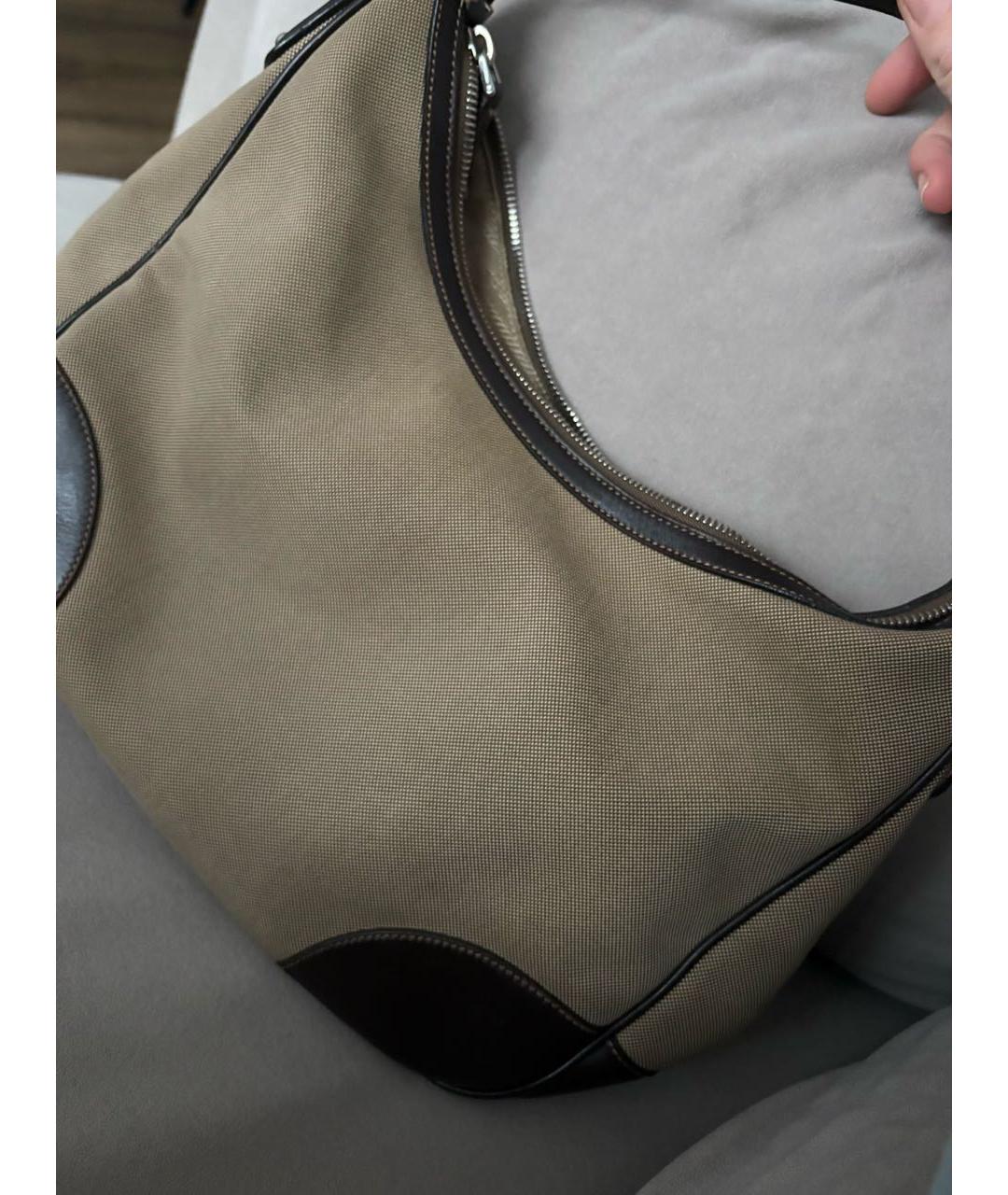 PRADA Коричневая кожаная сумка через плечо, фото 3