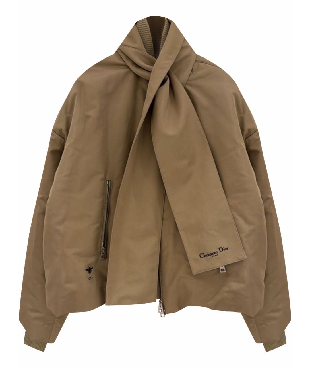 CHRISTIAN DIOR Бежевая шелковая куртка, фото 1