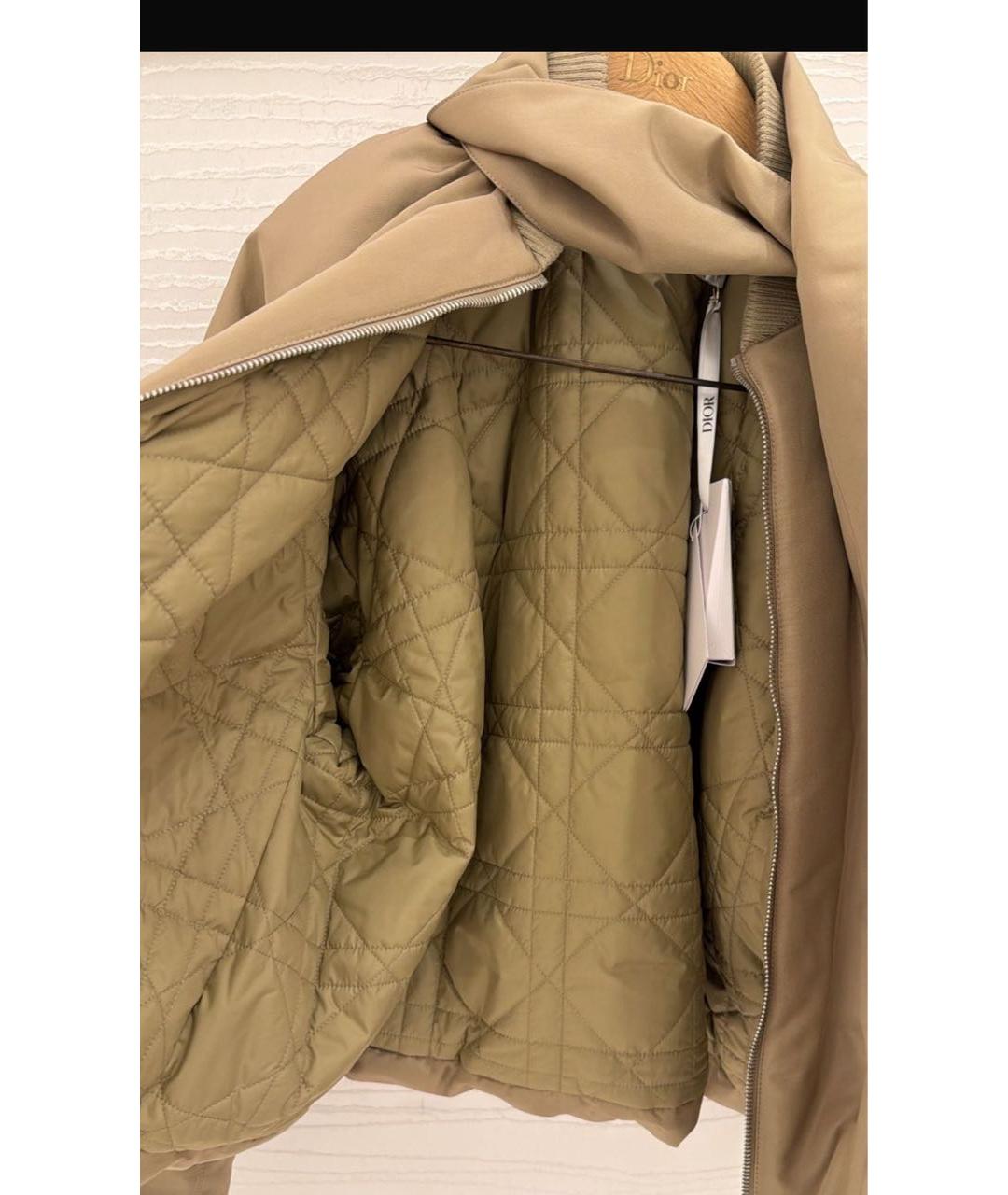 CHRISTIAN DIOR Бежевая шелковая куртка, фото 4