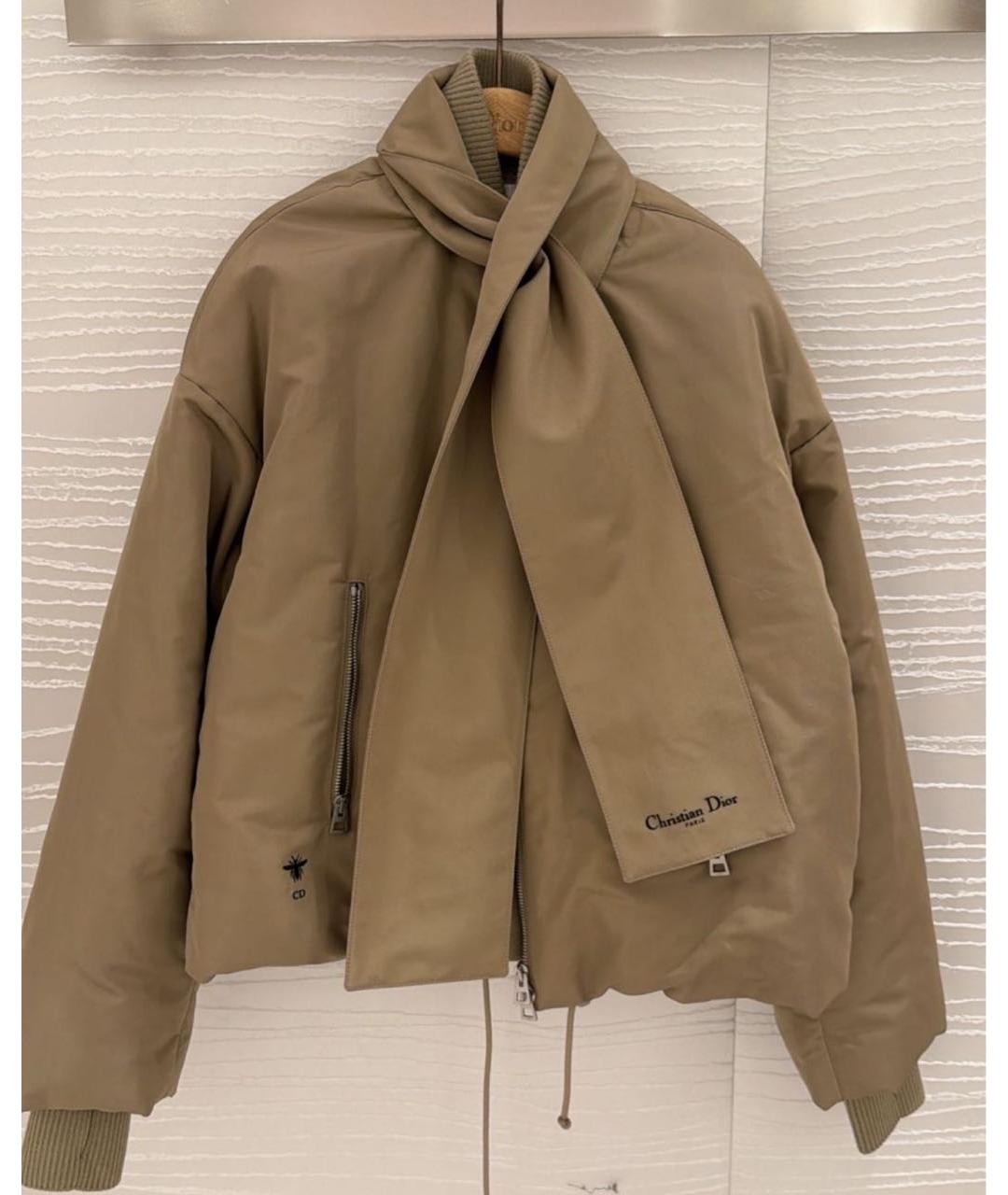 CHRISTIAN DIOR Бежевая шелковая куртка, фото 9