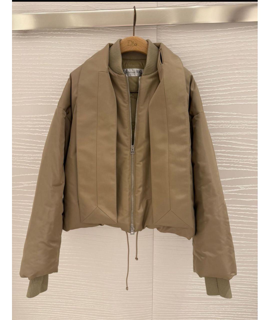 CHRISTIAN DIOR Бежевая шелковая куртка, фото 6