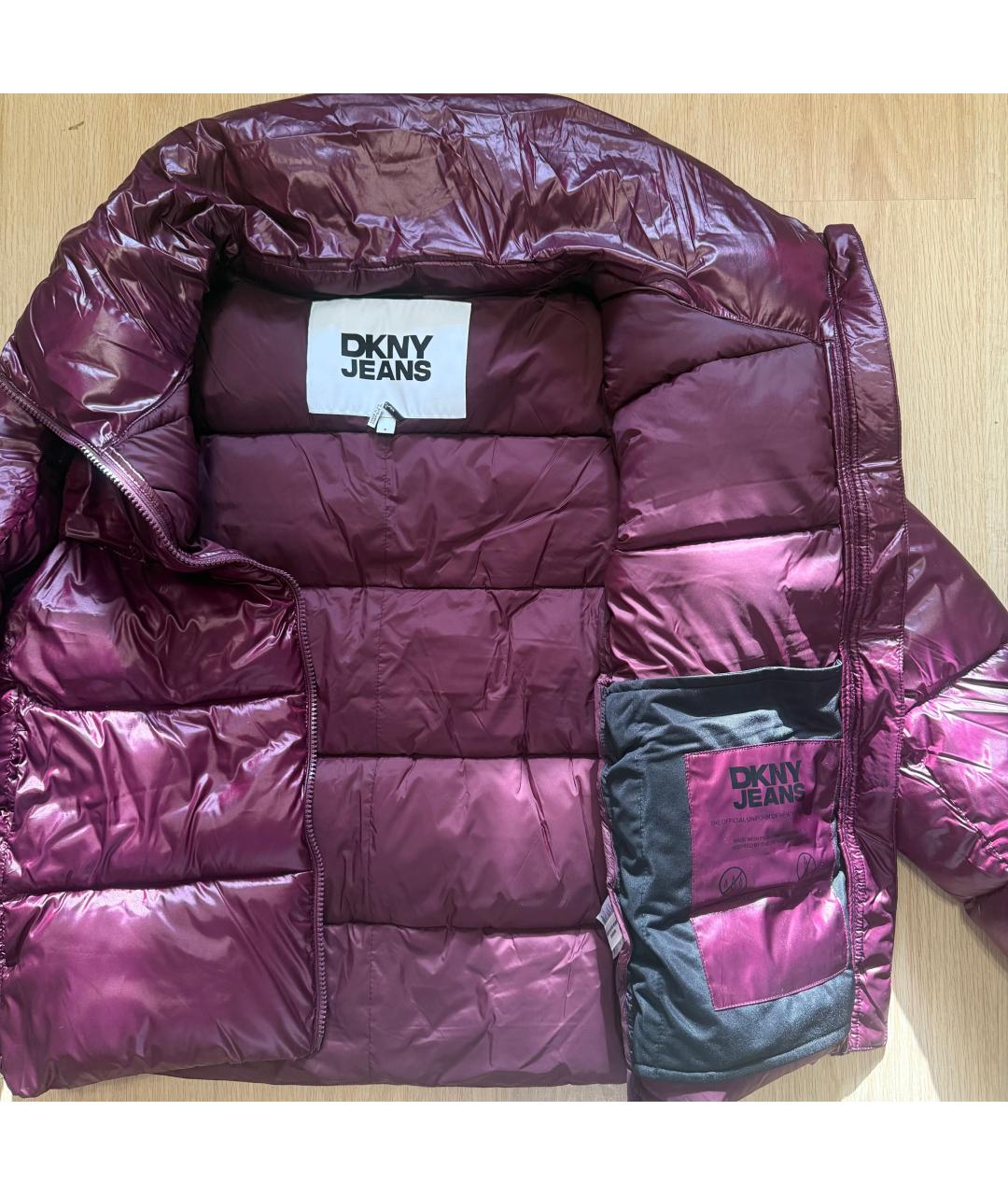 DKNY Бордовый пуховик, фото 6