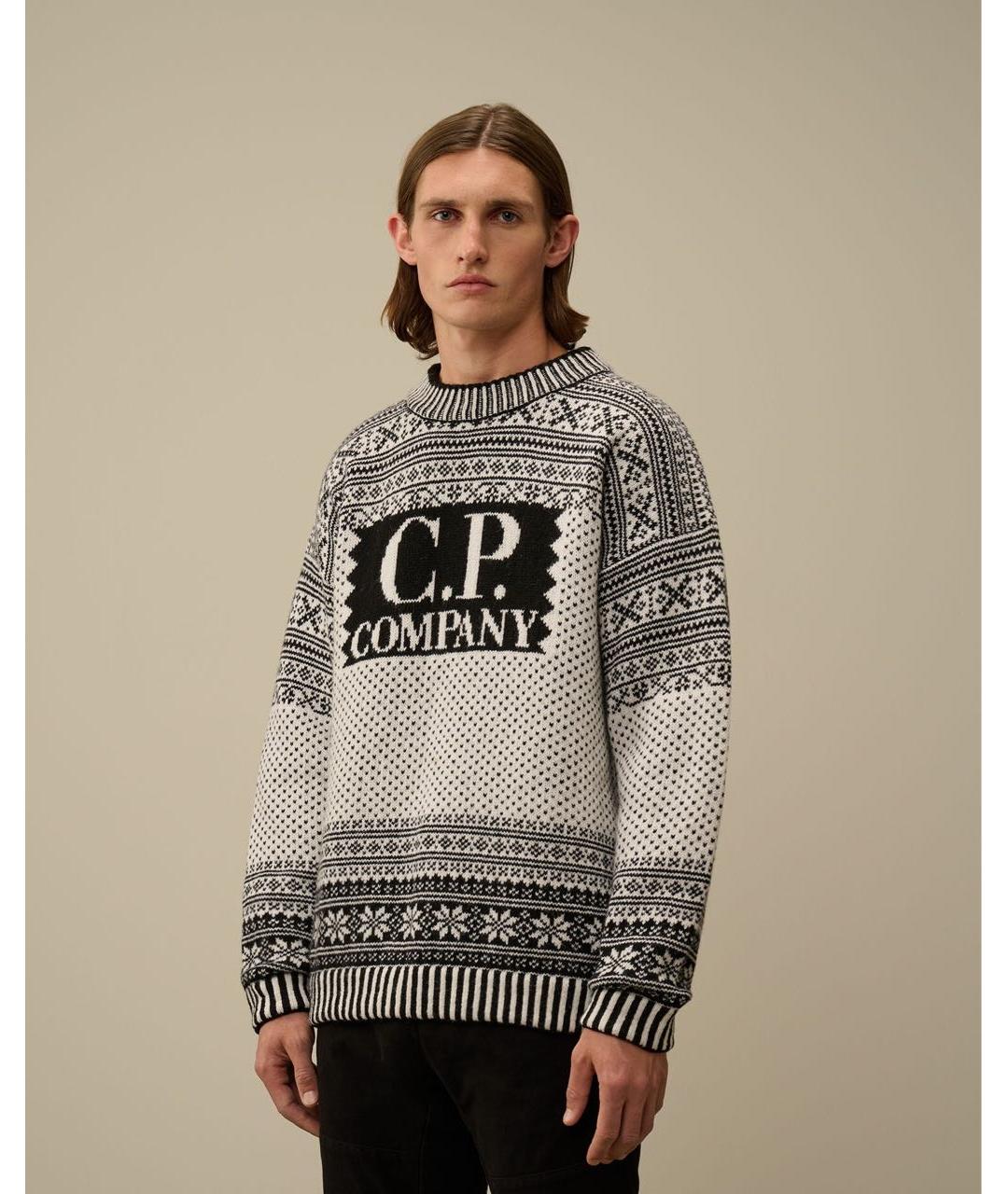 CP COMPANY Черный шерстяной джемпер / свитер, фото 2