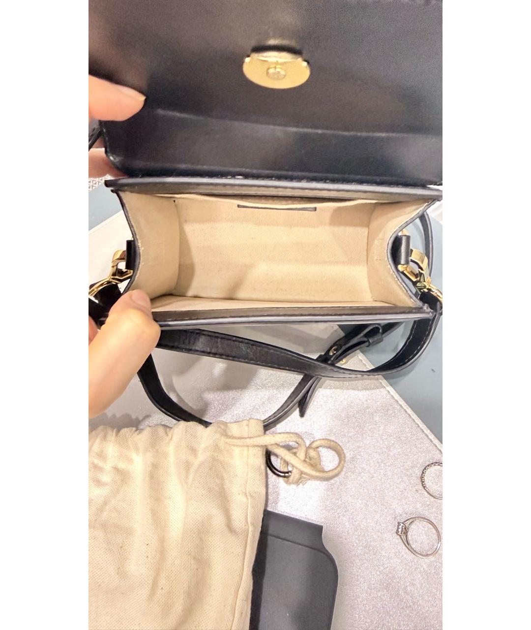 JACQUEMUS Черная кожаная сумка через плечо, фото 4