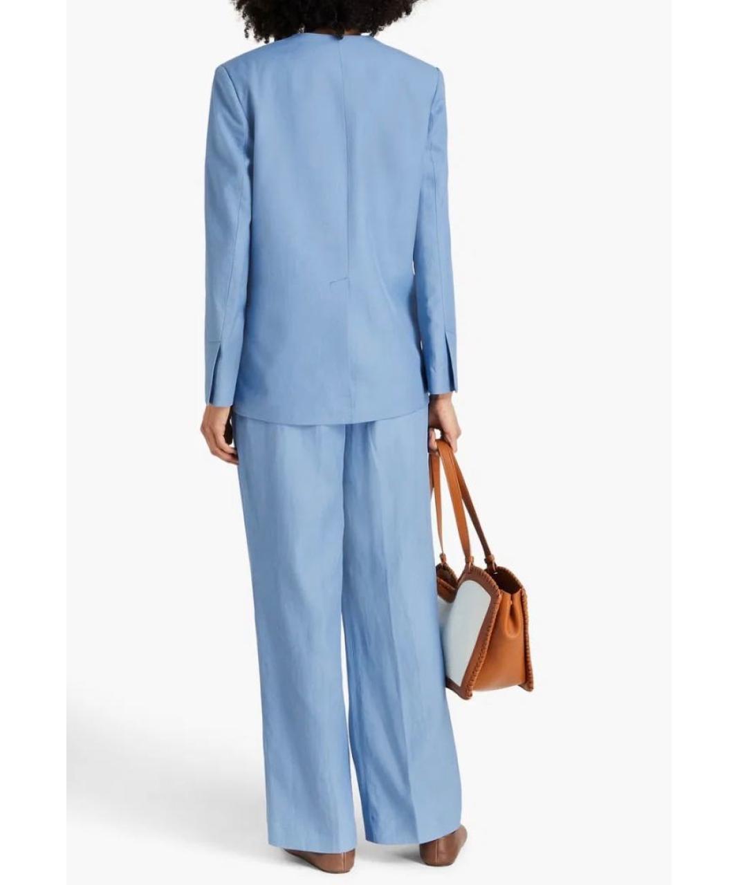 LOULOU STUDIO Голубой вискозный жакет/пиджак, фото 8