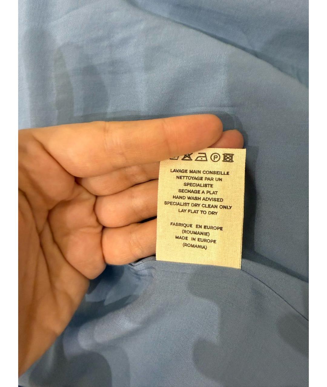 LOULOU STUDIO Голубой вискозный жакет/пиджак, фото 4