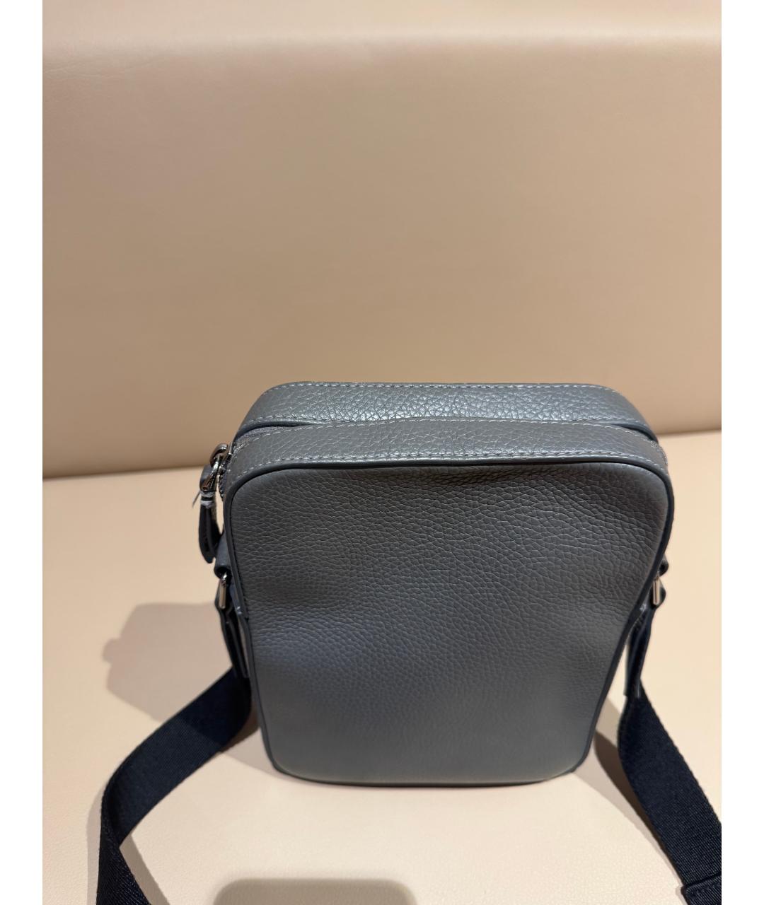 BURBERRY Серая кожаная сумка на плечо, фото 8