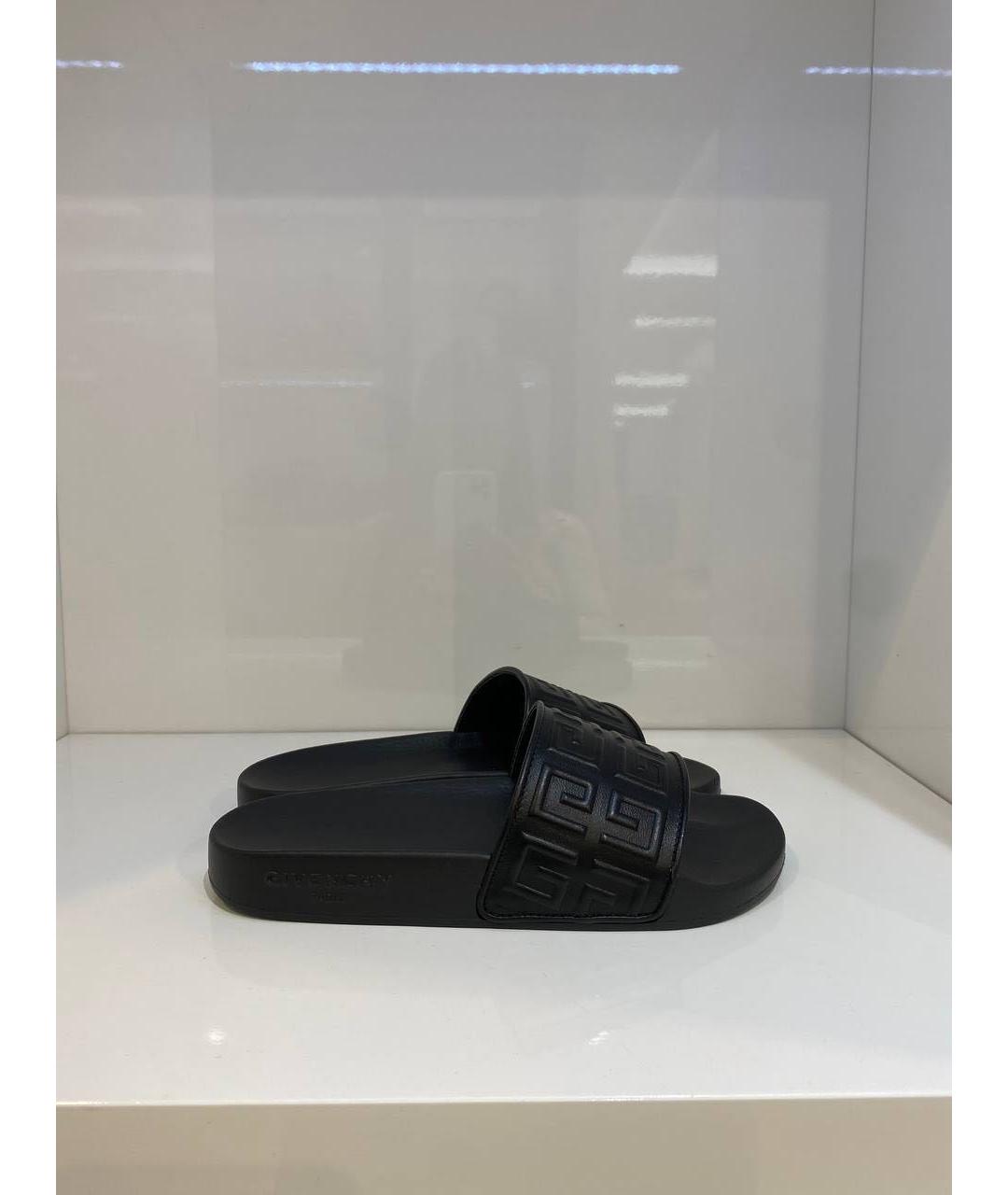 GIVENCHY Черные резиновые сабо, фото 4