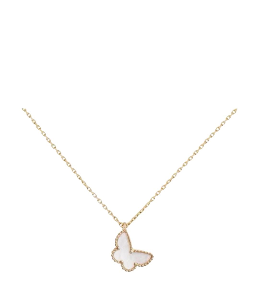 VAN CLEEF & ARPELS Белая подвеска из желтого золота, фото 1