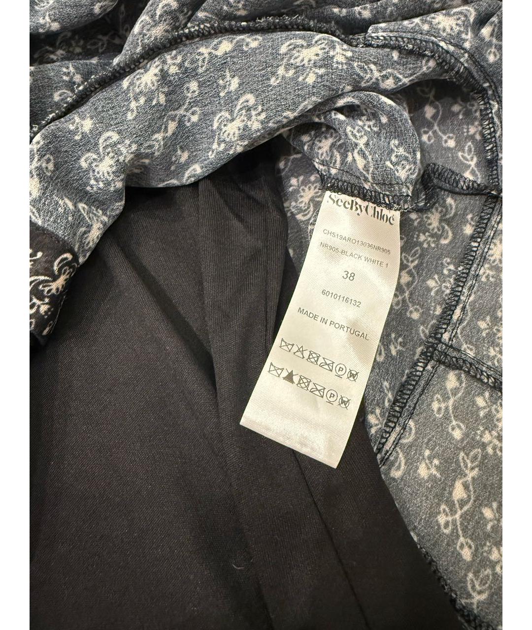 SEE BY CHLOE Черное полиэстеровое повседневное платье, фото 7