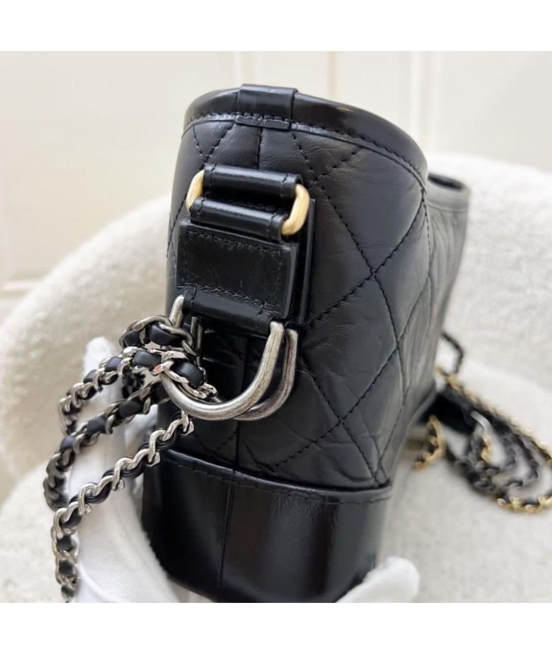 CHANEL Черная кожаная сумка через плечо, фото 3