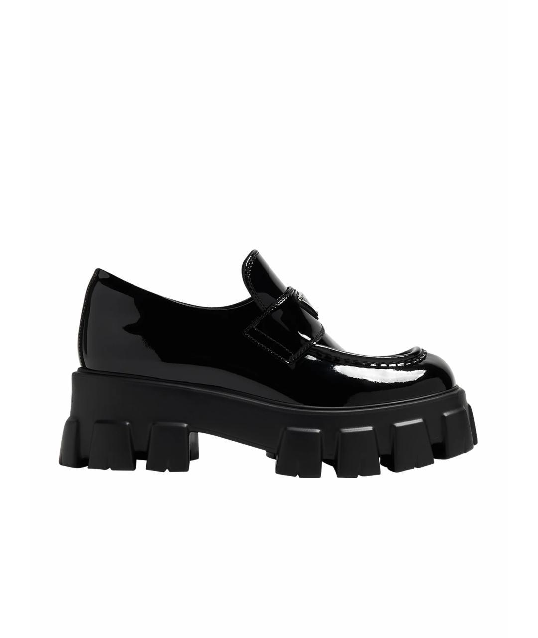 PRADA Черные лоферы из лакированной кожи, фото 10