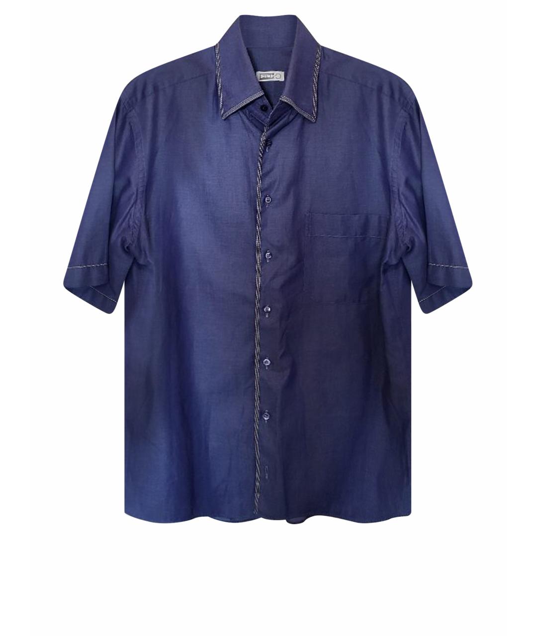 ZILLI Синяя хлопковая кэжуал рубашка, фото 1
