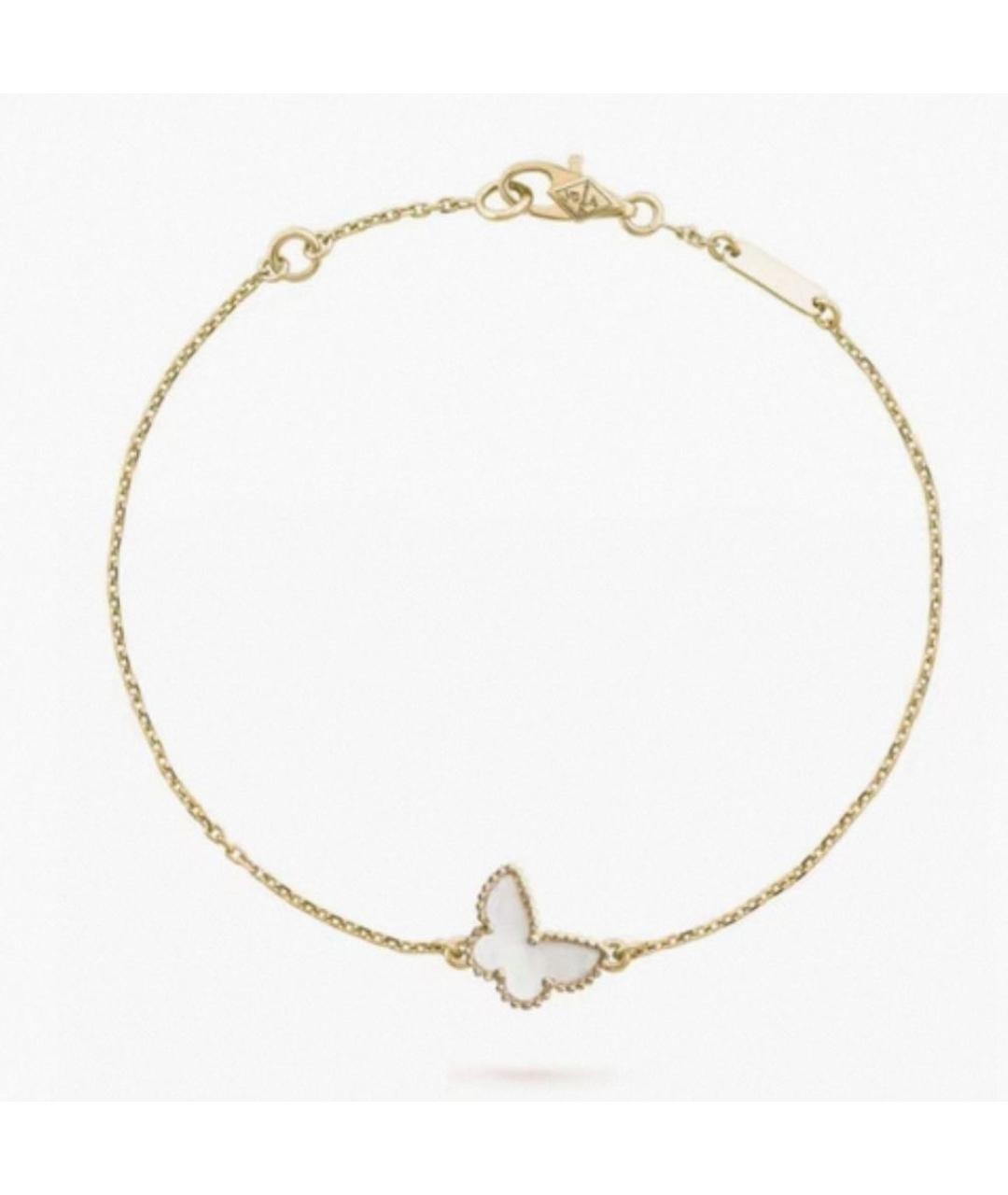 VAN CLEEF & ARPELS Белый браслет из желтого золота, фото 5