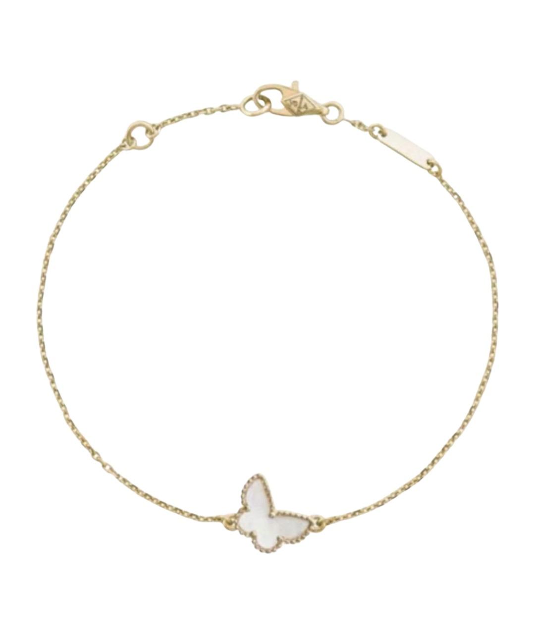 VAN CLEEF & ARPELS Белый браслет из желтого золота, фото 1