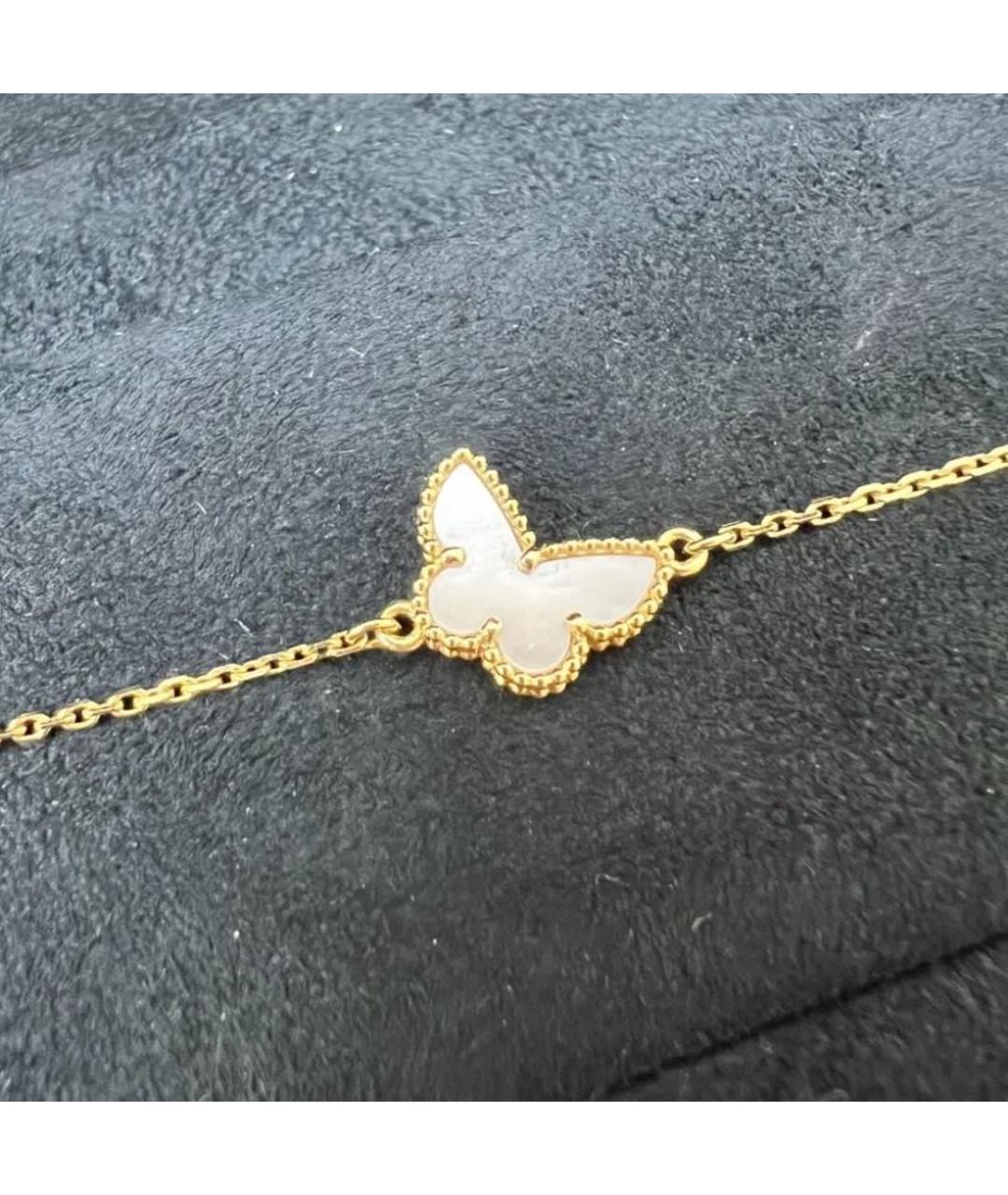 VAN CLEEF & ARPELS Белый браслет из желтого золота, фото 4