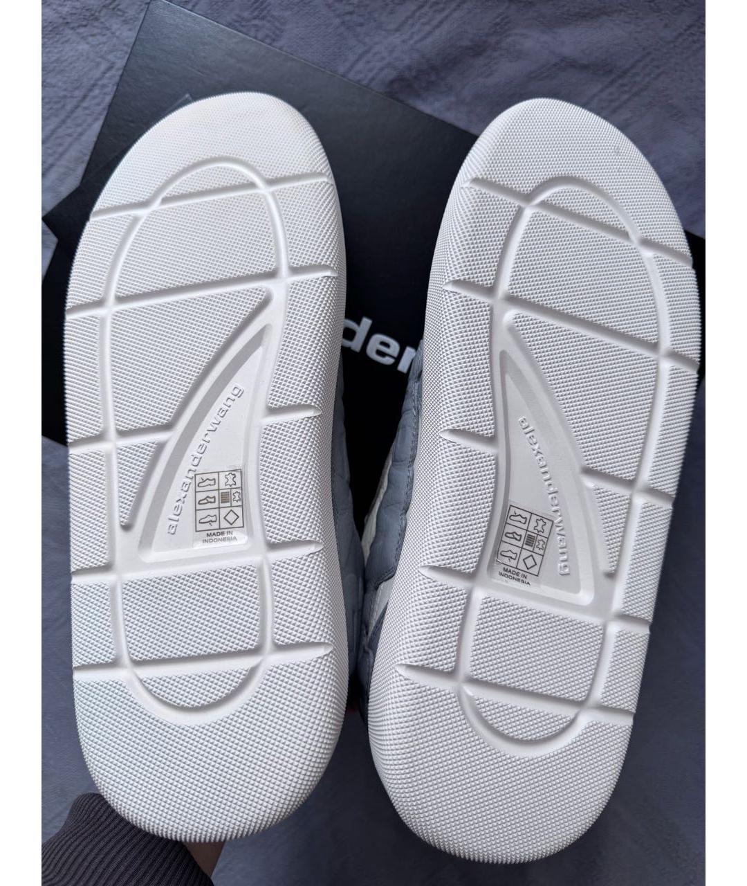 ALEXANDER WANG Мульти кожаные кеды, фото 6