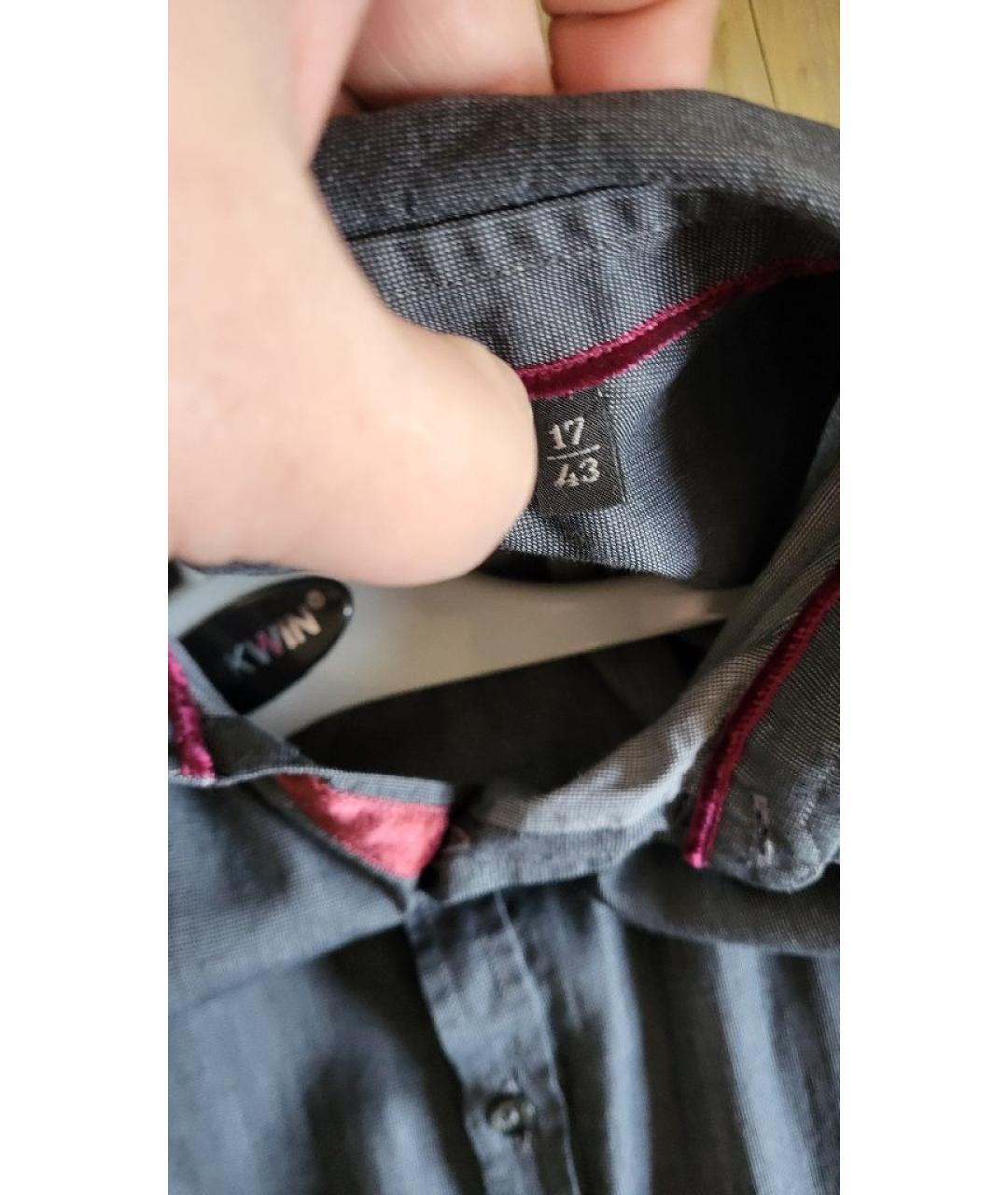 CORNELIANI Серая хлопковая кэжуал рубашка, фото 7