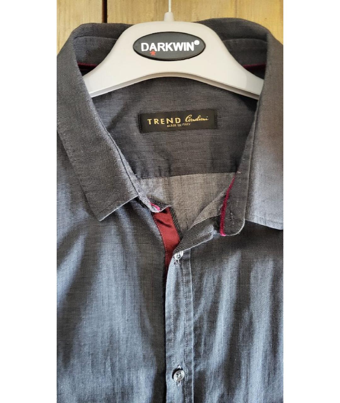 CORNELIANI Серая хлопковая кэжуал рубашка, фото 3