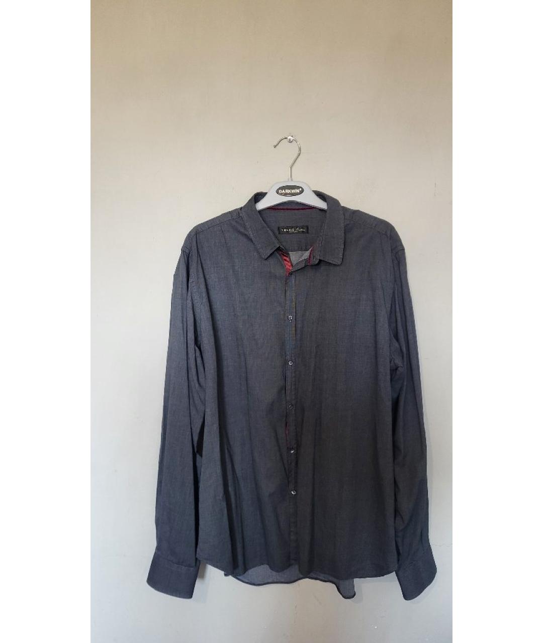 CORNELIANI Серая хлопковая кэжуал рубашка, фото 8