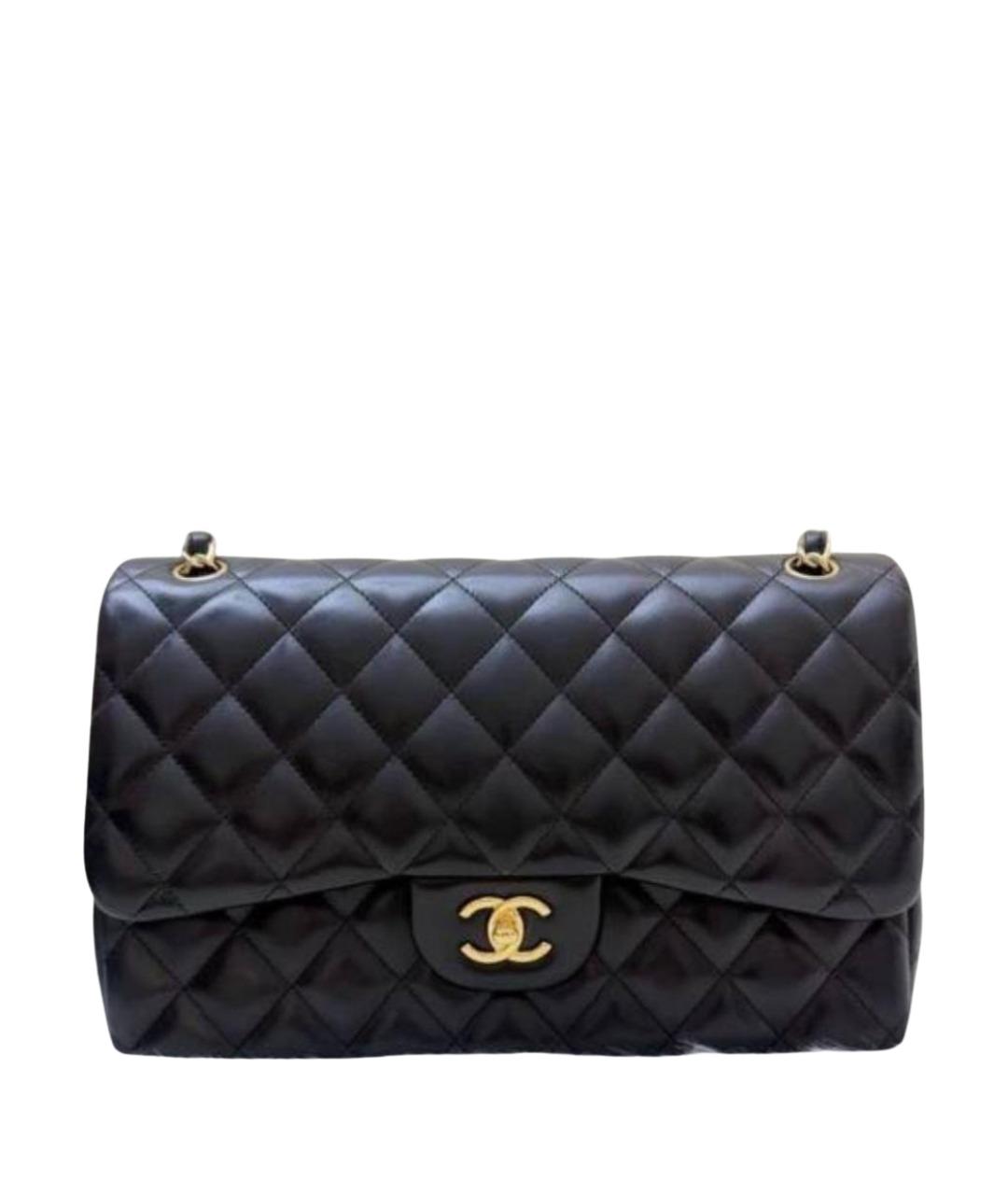 CHANEL Черная кожаная сумка через плечо, фото 1