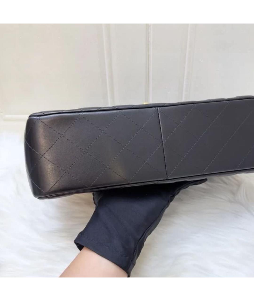 CHANEL Черная кожаная сумка через плечо, фото 4