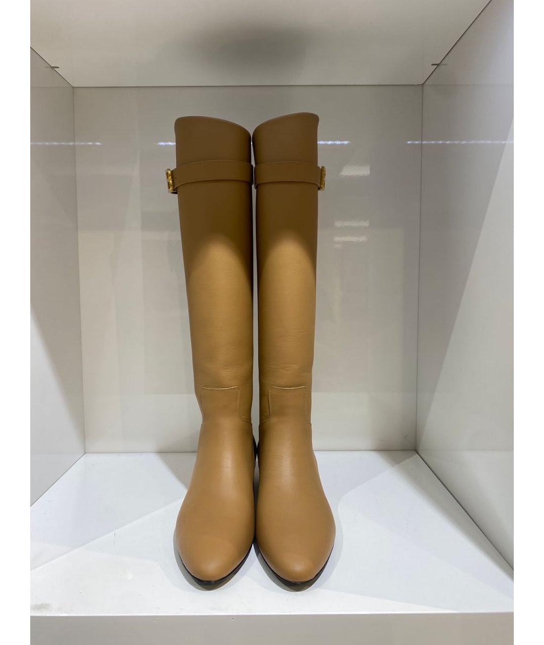 BALMAIN Коричневые кожаные сапоги, фото 3