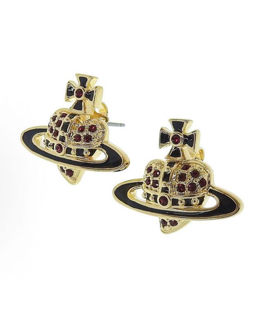 VIVIENNE WESTWOOD Золотые металлические серьги, фото 3