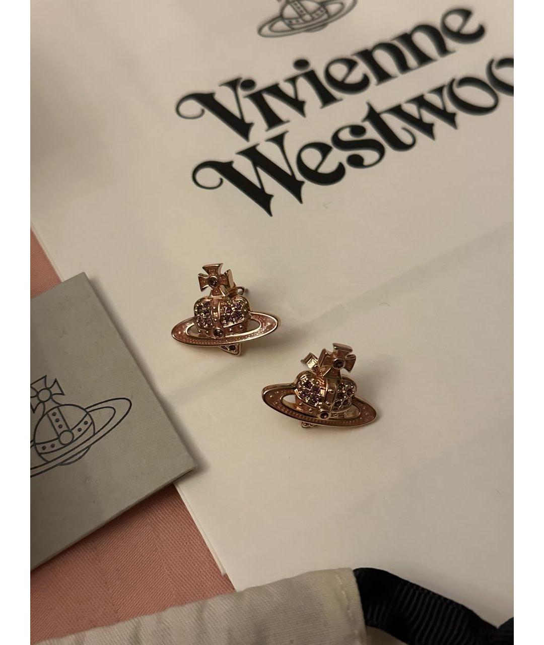 VIVIENNE WESTWOOD Коралловые металлические серьги, фото 6