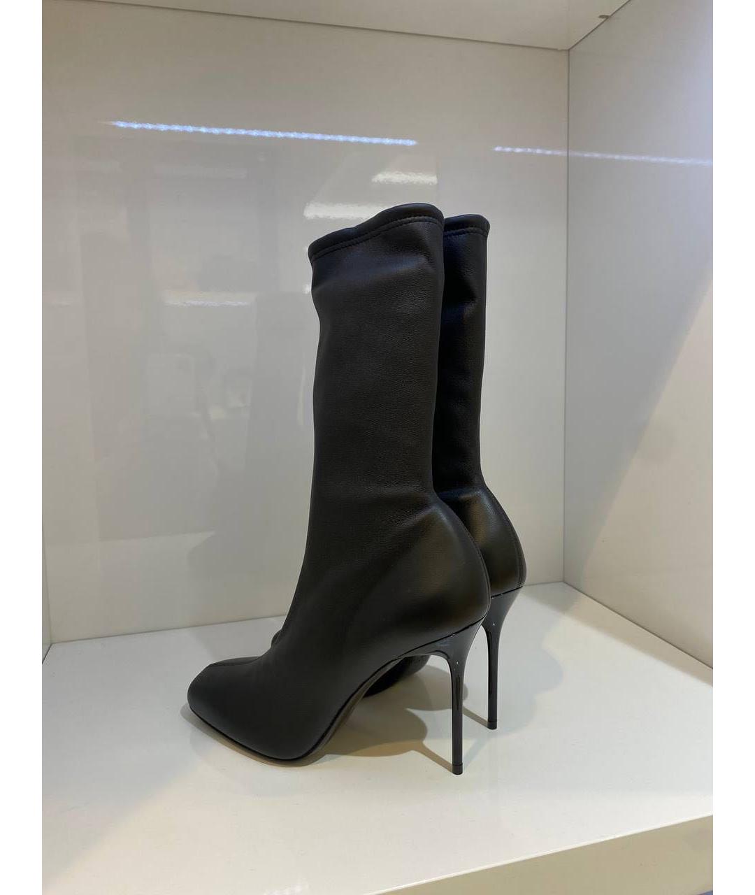 BALMAIN Черные кожаные ботильоны, фото 2