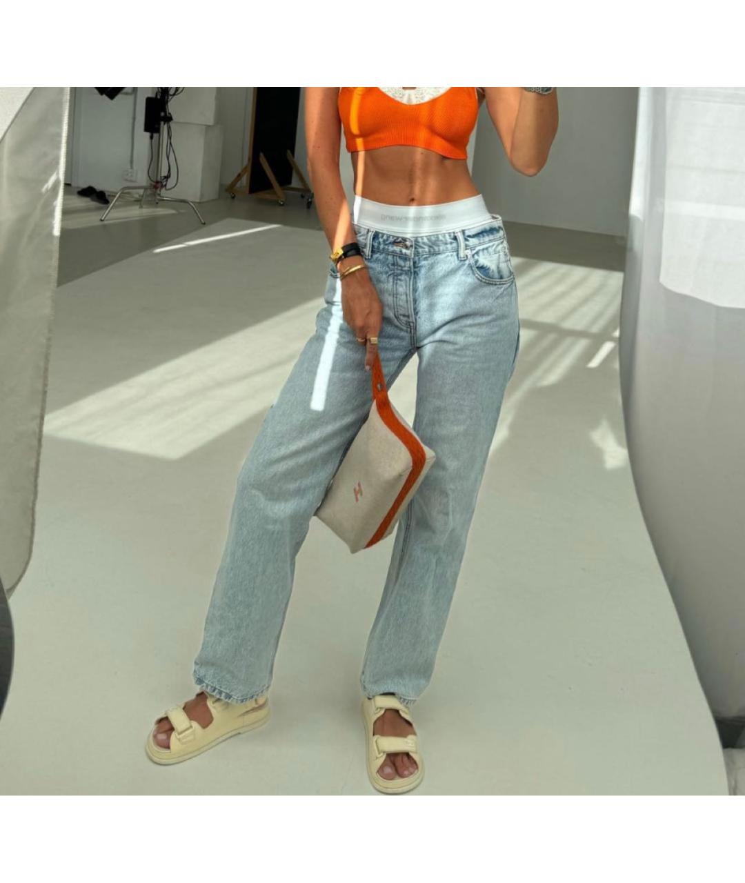 HERMES Оранжевая хлопковая косметичка, фото 4