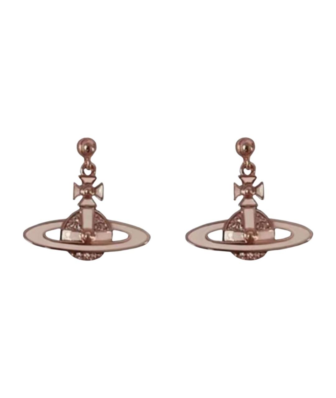 VIVIENNE WESTWOOD Белые металлические серьги, фото 1